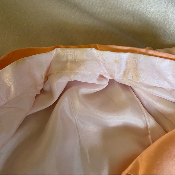 Authentic Japanese Peach Silk Kimono - Picture 7 of 7